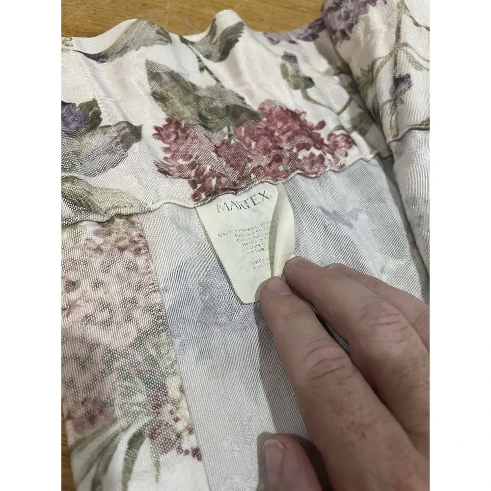 Vtg Martex Floral Valance Garden Cottage Core 80x15